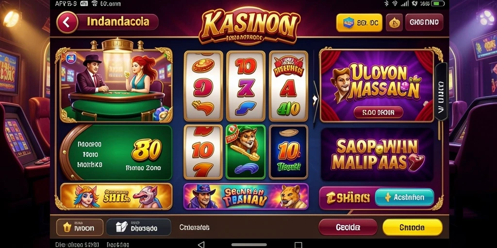 Tampilan antarmuka utama game SUPERHOKI yang menarik.